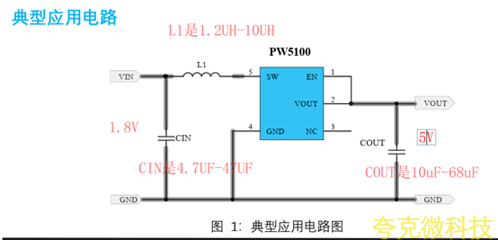 1.8V轉5V的陞壓電源電路芯片