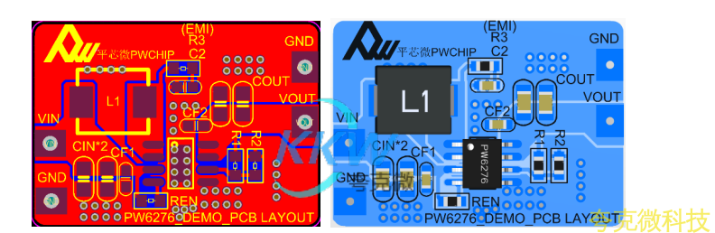 鋰電池陞壓 5V2.4A 電路闆， PW6276