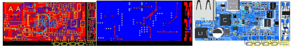 四节串联锂电池充放电板,5V-9V2A 快充 QC 和 PD 输入和输出 5V2.4A