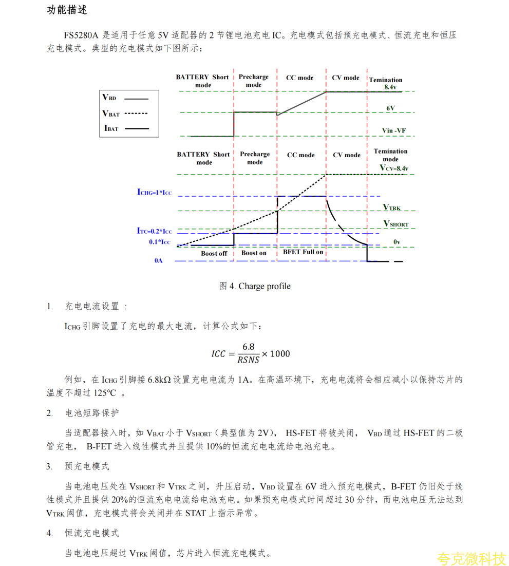 誇剋微FS5280A陞壓充電IC，低價高效新選擇！